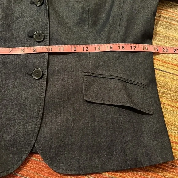 Talbots Stretch Dark Chambray Blazer - Picture 10 of 11